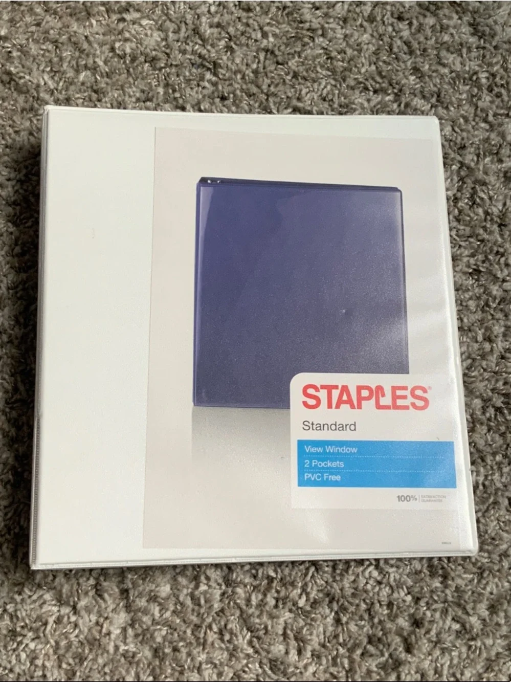 Staples Standard 3-Ring Binder in Purple